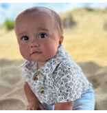 Helford Woven Onesie Navy Floral