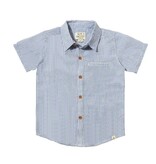 Newport Woven Seersucker Shirt Blue Stripe