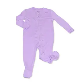 Silkberry Bamboo 2-Way Footed Zipper Sleeper, Lavender Bloom