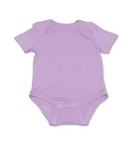 Silkberry Bamboo SS Onesie, Lavender Bloom