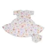 Silkberry Bamboo Tiered Dress & Bloomers, Boho Surf