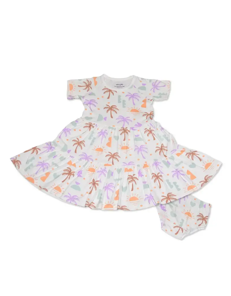 Silkberry Bamboo Tiered Dress & Bloomers, Boho Surf