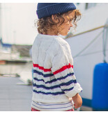 Souris Mini Navy/Red Striped Sweater