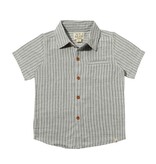 Newport Woven Shirt Grey Stripe
