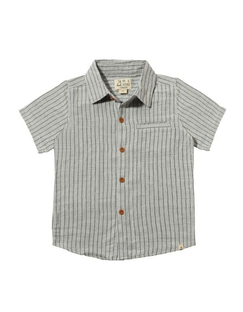 Newport Woven Shirt Grey Stripe