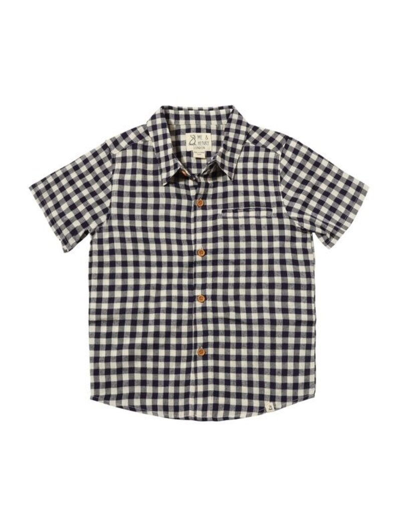 Newlyn Woven Shirt Navy Plaid