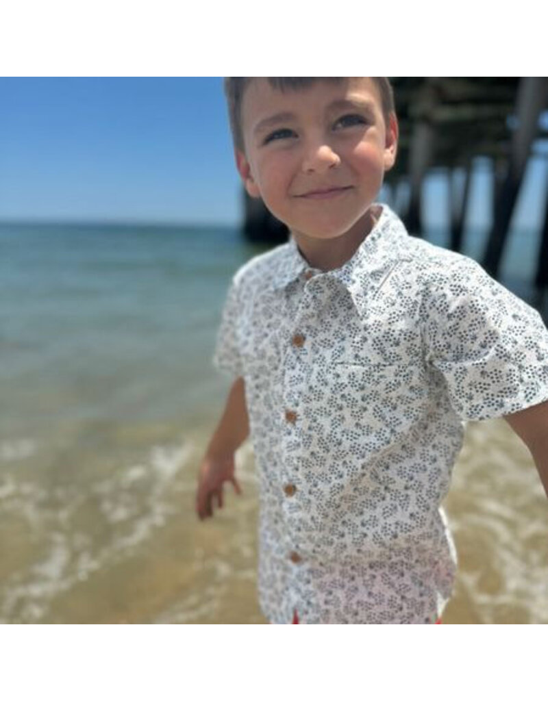 Newport Woven Shirt Navy Floral