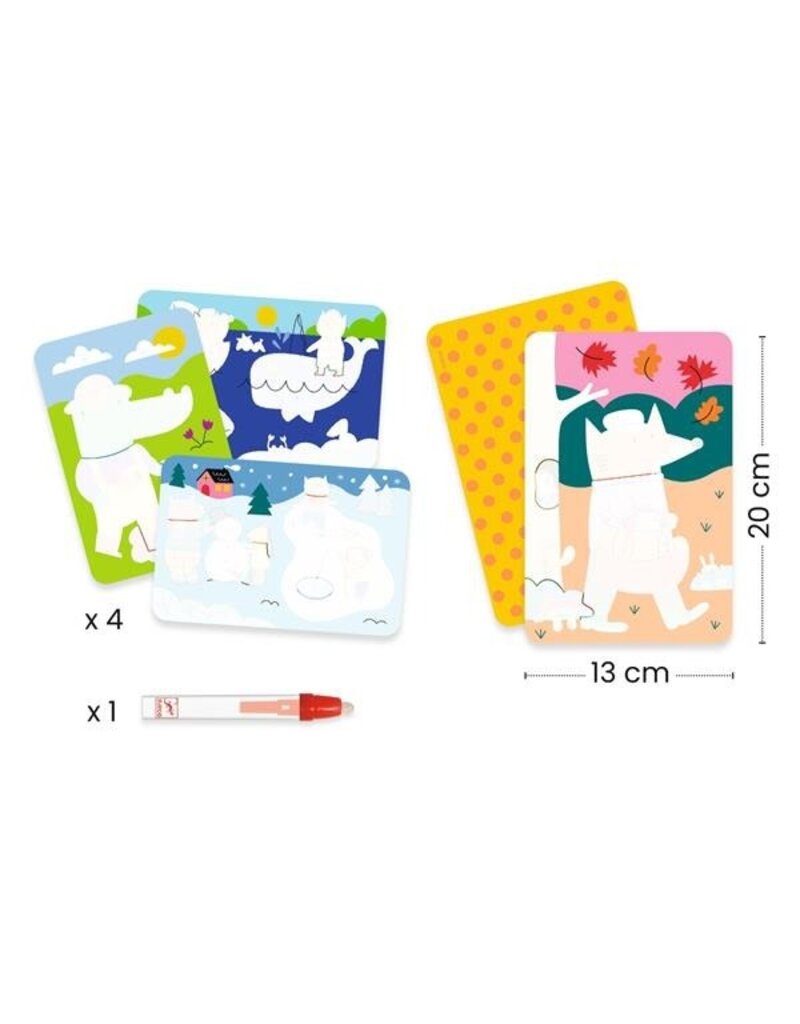 Djeco Magic Colouring - 4 Seasons 18m+