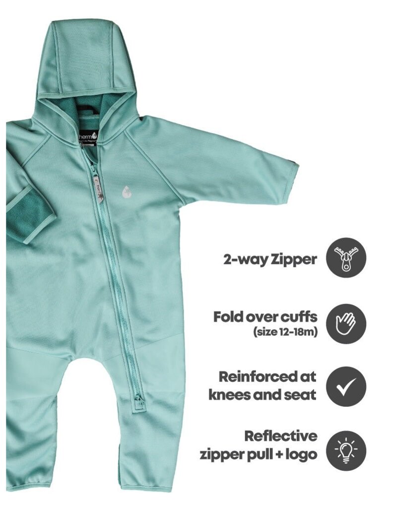 Therm All-Weather Fleece Onesie, Seafoam