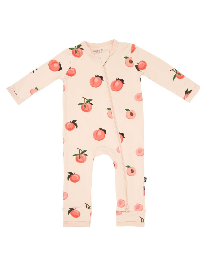 Kyte Baby Peaches Bamboo Zip Romper
