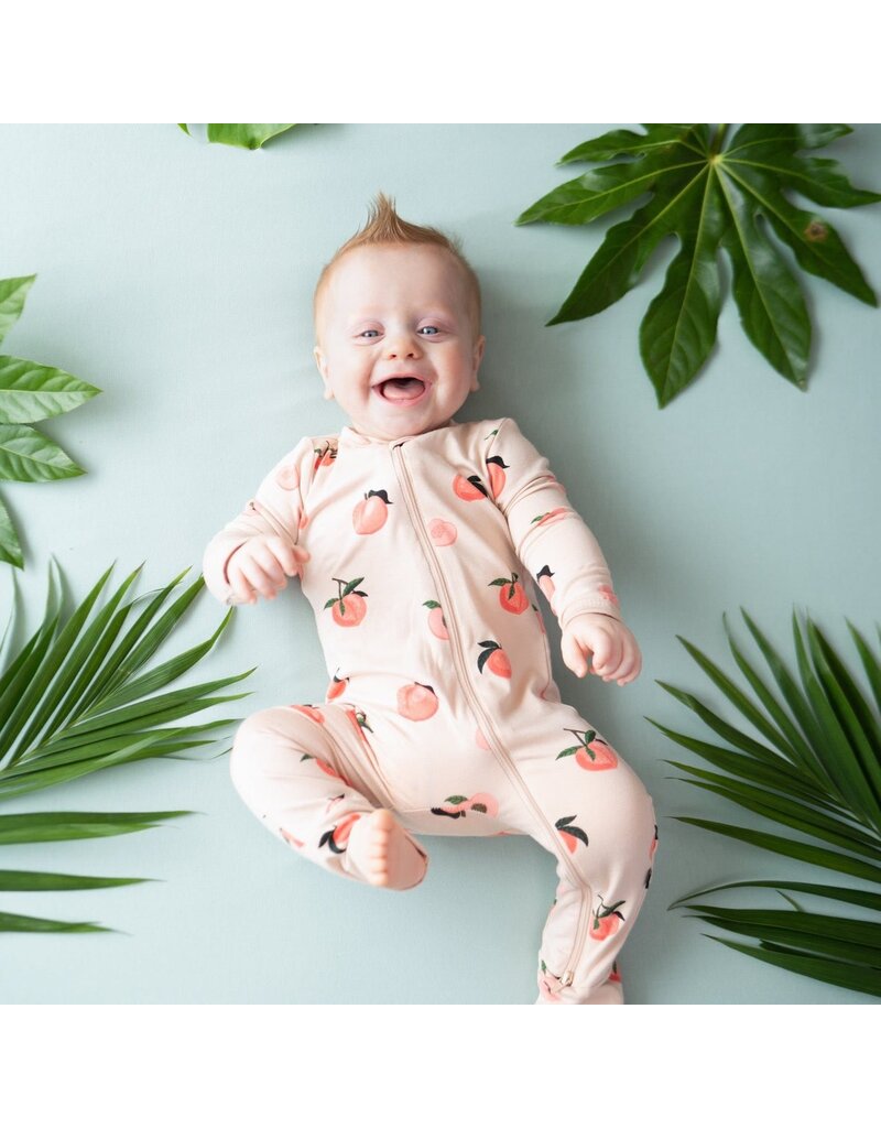 Kyte Baby Peaches Bamboo Zip Romper