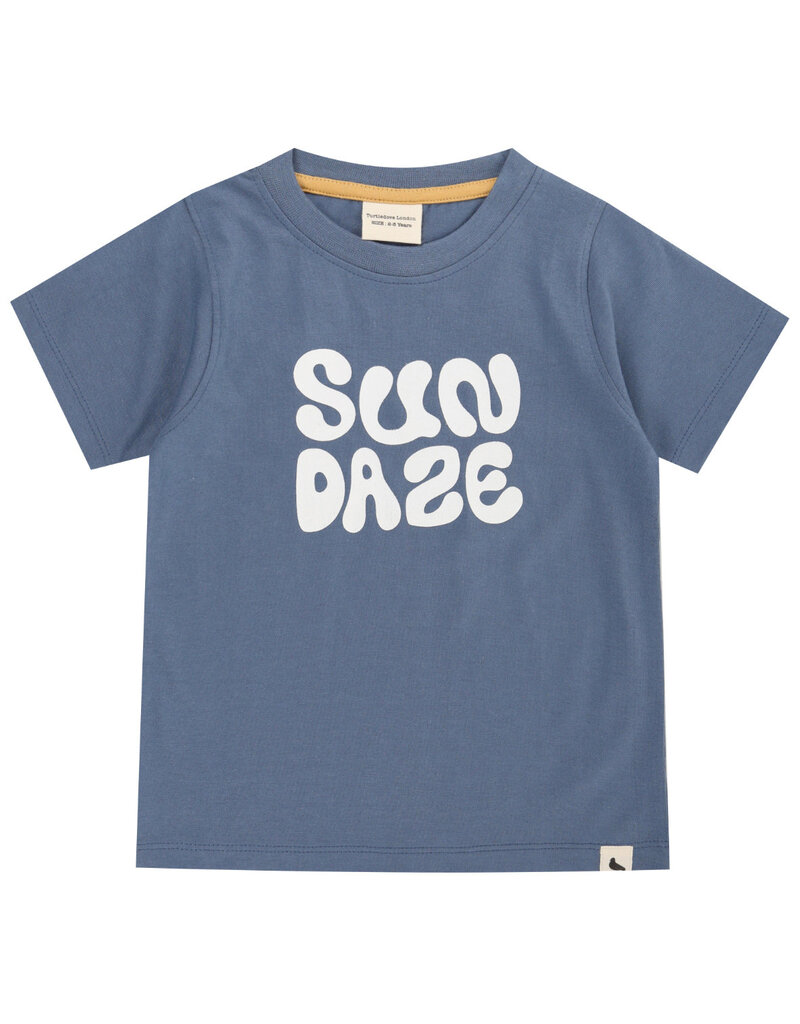 Turtledove London Sundaze Text Print Organic Tshirt