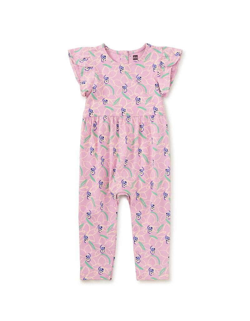 Tea Collection Cattleya Tulip Sleeve Baby Romper