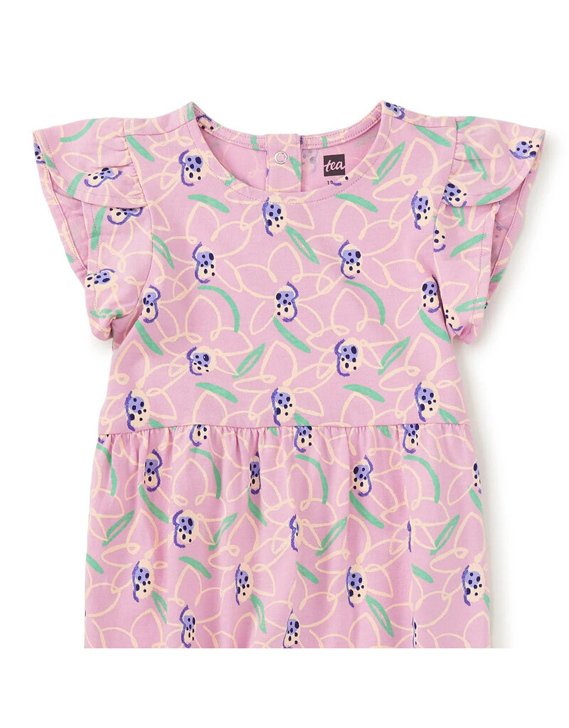 Tea Collection Cattleya Tulip Sleeve Baby Romper