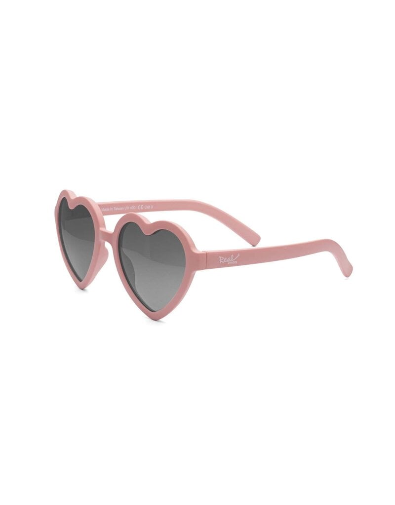 Real Shades Rose Tan Heart Unbreakable UV Sunglasses 2y+