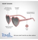 Real Shades Rose Tan Heart Unbreakable UV Sunglasses 4y+