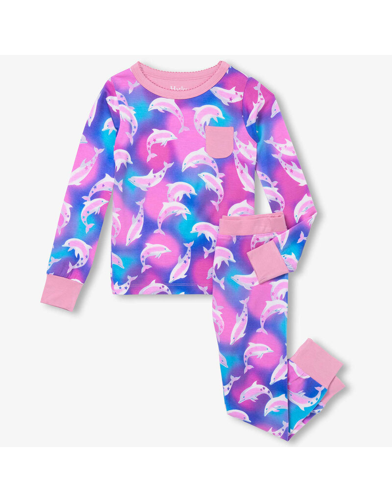 Hatley Airbrush Dolphins Bamboo PJs