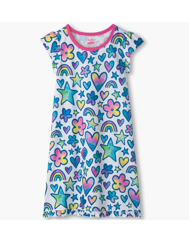 Hatley Watercolour Doodles Night Dress