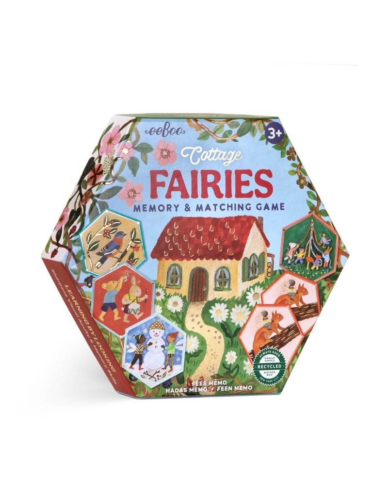 Eeboo Cottage Fairies Hex Matching Game 3y+