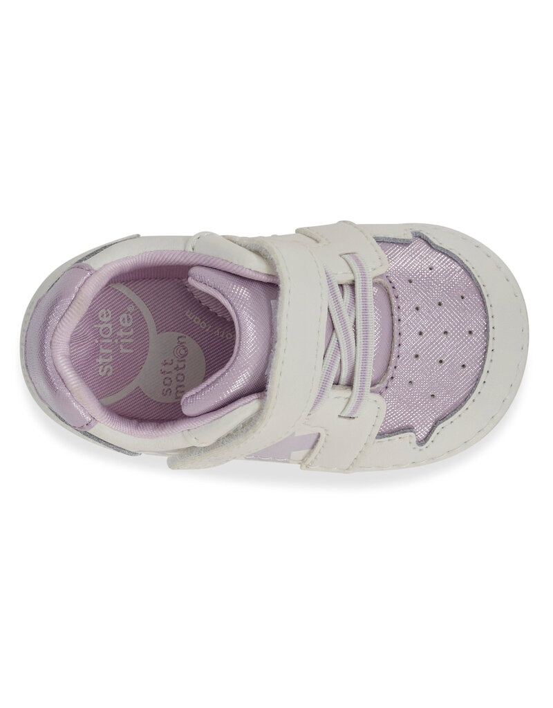 Stride Rite Soft Motion White Waveryly Sneaker, Medium