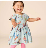 Tea Collection Pop Parrots Wrap Dress
