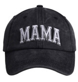 MAMA Embroidered Baseball Hat, Black