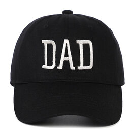 DAD Embroidered Baseball Hat, Black