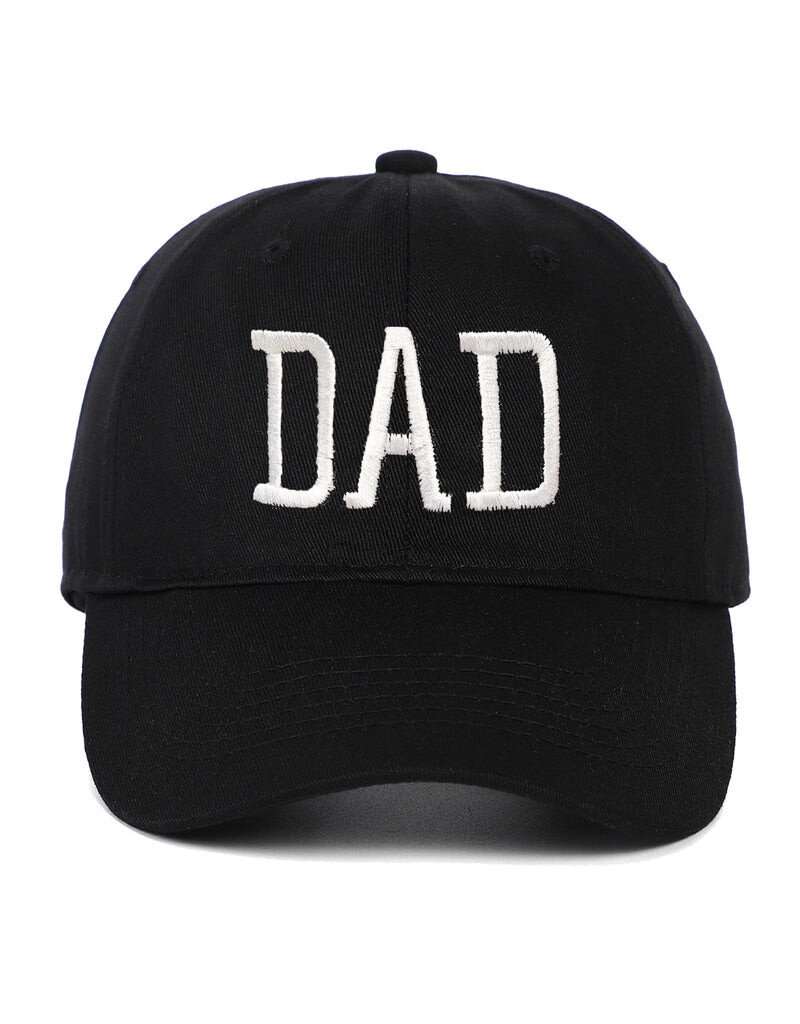 DAD Embroidered Baseball Hat, Black