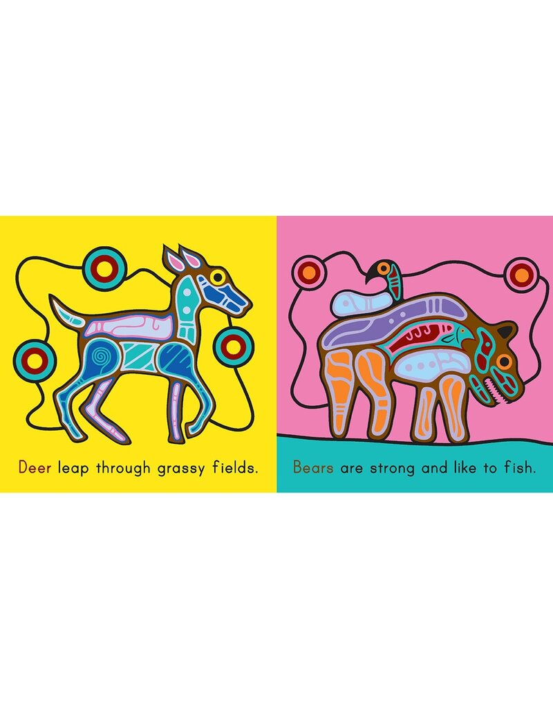 Native Northwest Ojibway Animals Board Book