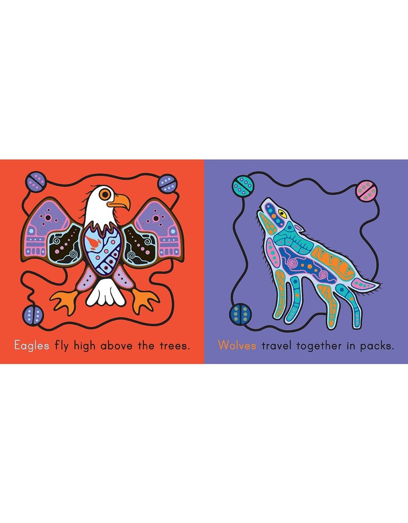 Native Northwest Ojibway Animals Board Book