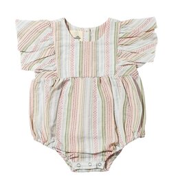 Vignette Pink Stripe Miranda Bubble Romper