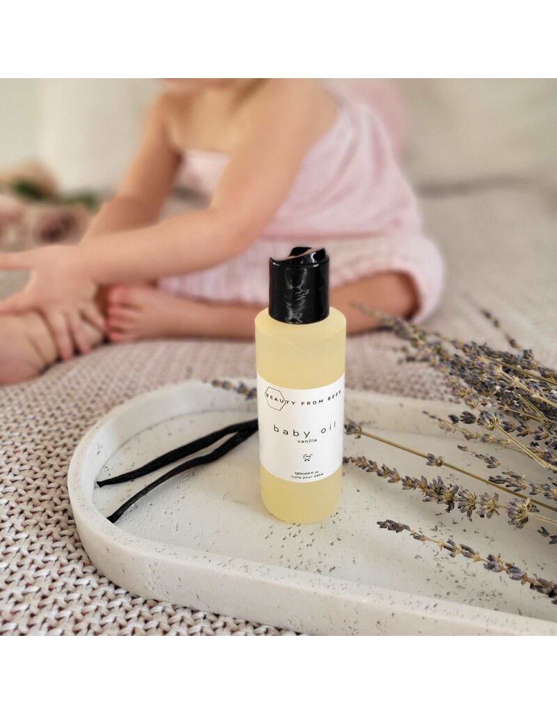 Beauty From Bees Vanilla Baby Oil 4 fl.oz