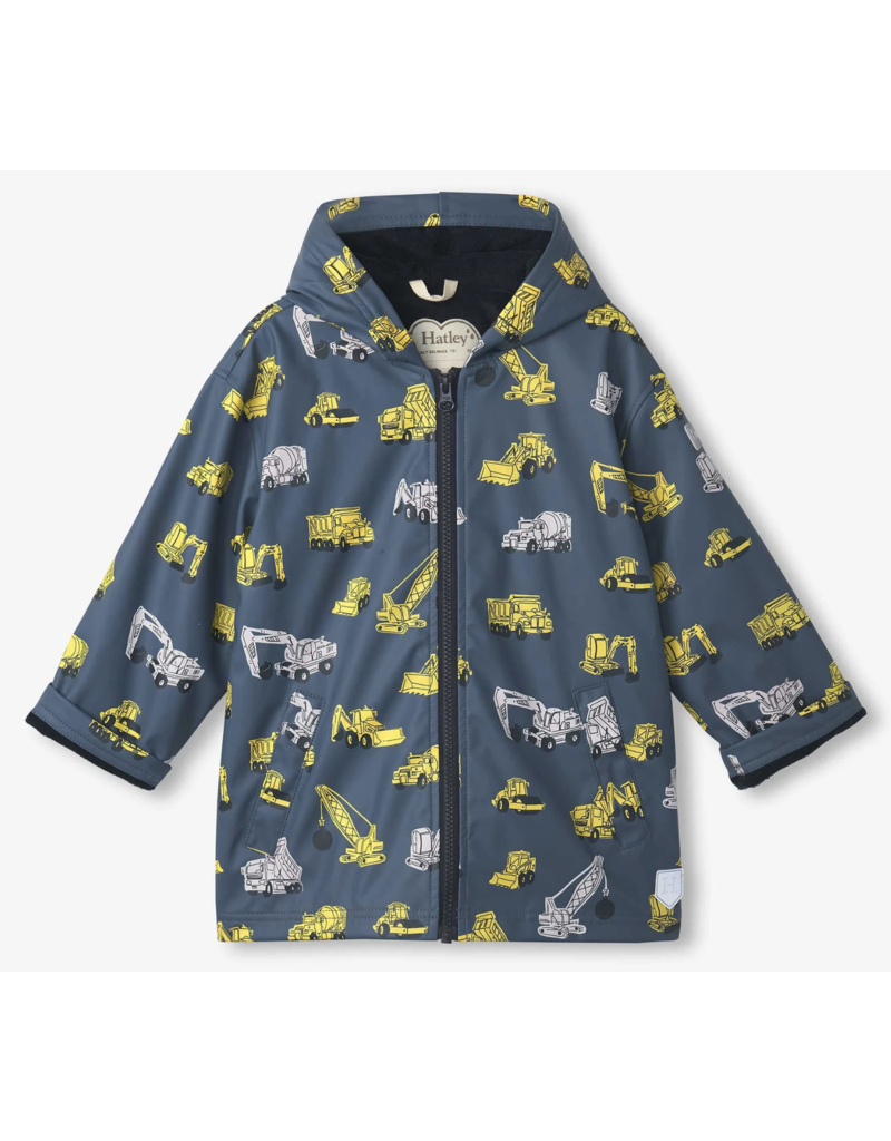 Hatley Under Construction Zip Up Rain Jacket
