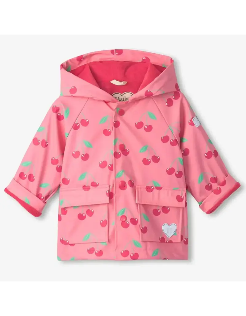 Hatley Cherries Snap Toddler Raincoat