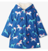 Hatley Horses Colour Changing Sherpa Splash Jacket