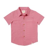 Newport Woven Shirt Red Micro Plaid