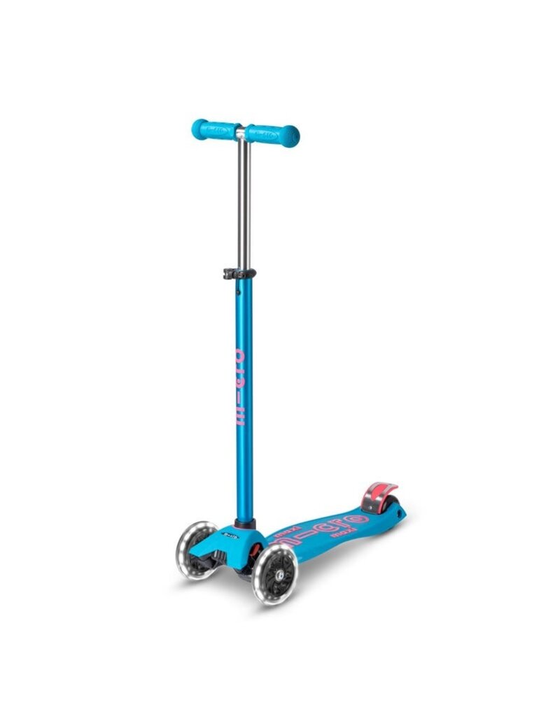 Micro Kickboard Micro Maxi LED Scooter, Aqua
