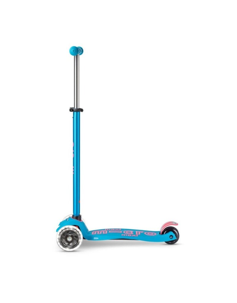 Micro Kickboard Micro Maxi LED Scooter, Aqua