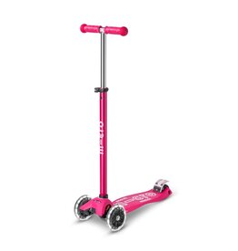 Micro Kickboard Micro Maxi LED Scooter, Pink