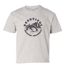 True North Beautiful BC Tee, Light Grey, Youth