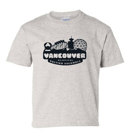True North Vancouver BC Tee, Light Grey, Youth
