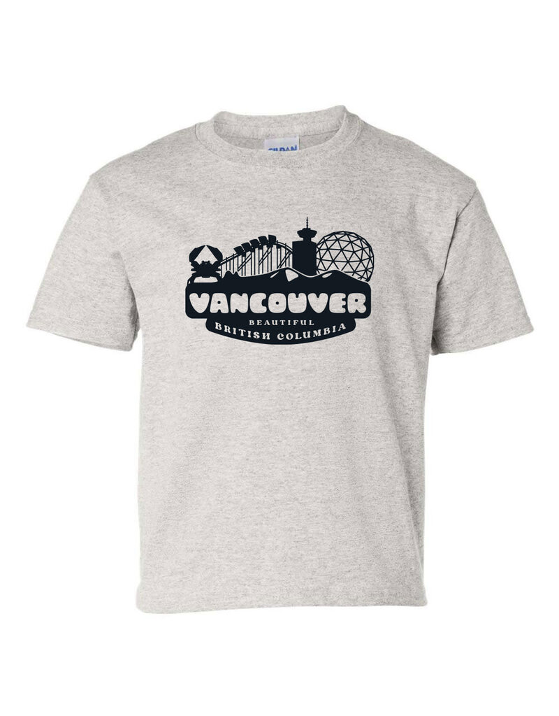 True North Vancouver BC Tee, Light Grey, Youth