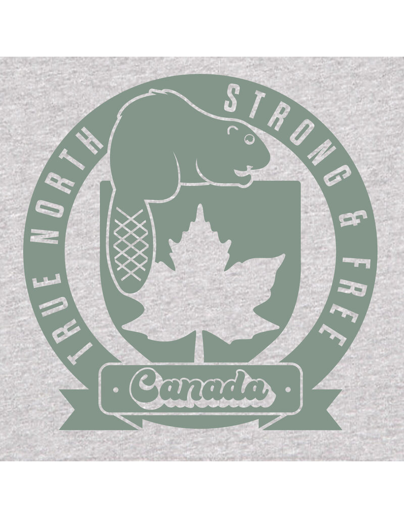 True North Canada Tee, Light Grey,