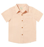 Newport Woven Seersucker Shirt Tangerine Stripe