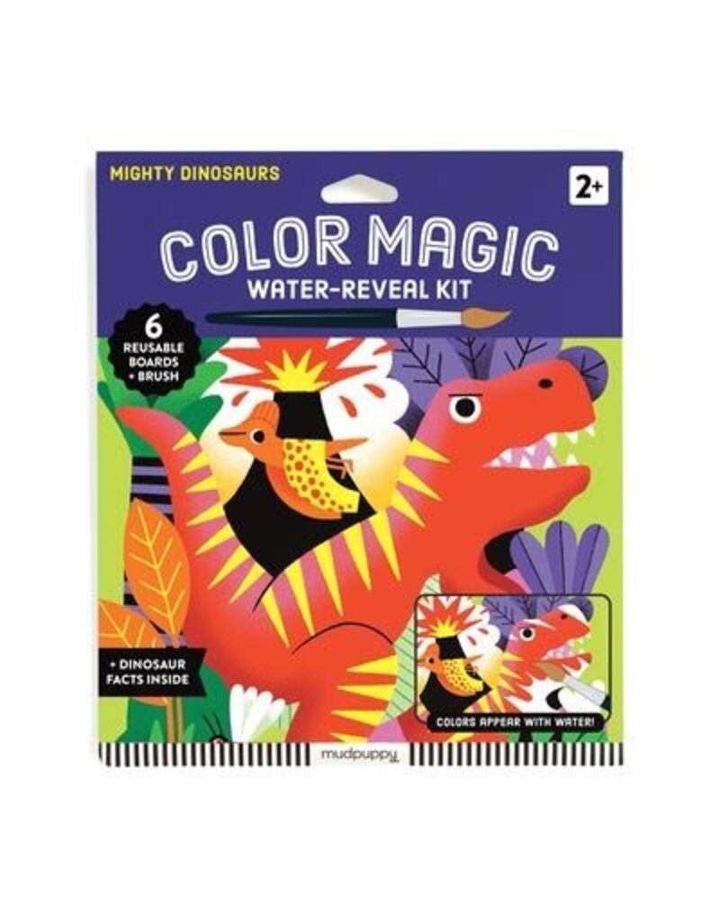 Mudpuppy Mighty Dinosaurs Color Magic Water-Reveal Kit