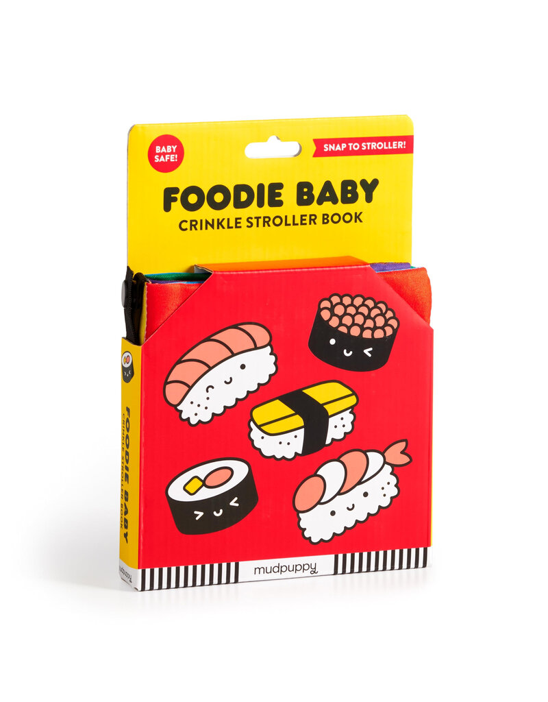 Mudpuppy Foodie Baby Crinkle Fabric Stroller Book