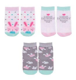 Baby Socks - Bunny, 3 Pack