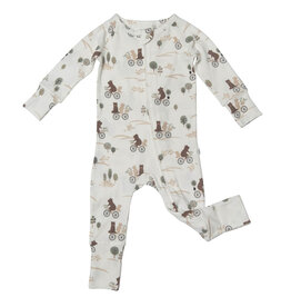 Loulou Lollipop Sleeper - Bamboo, Bears on Bikes