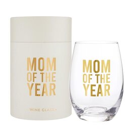 Creative Brands Mom of the Year Wine Glass