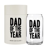 Dad of the Year Beer Can Glass